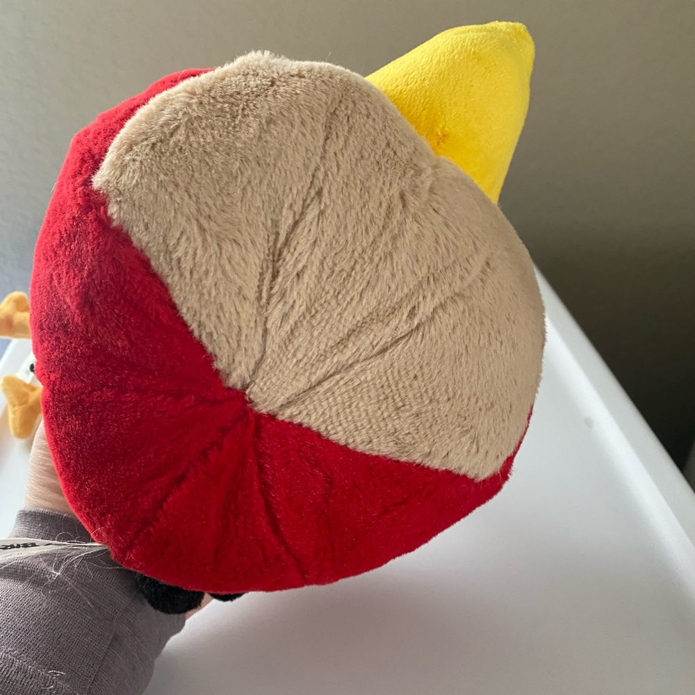 lot of 2 Angry Birds plush stuffed toys Large Red Ball And Small Banana Bird - Picture 10 of 11